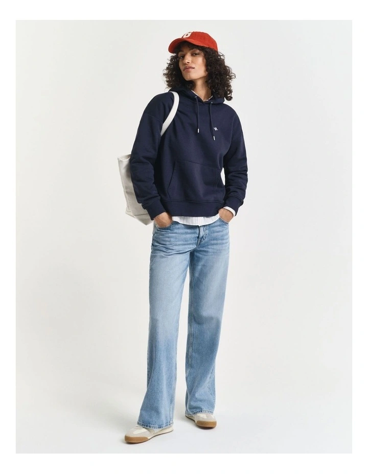 Shield Hoodie in Evening Blue image 3