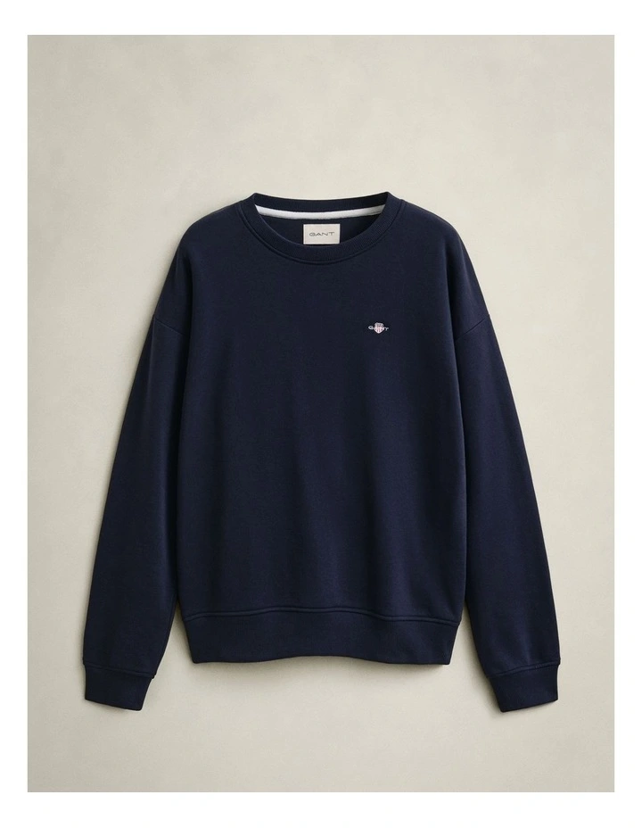 Shield Crew Neck Sweat in Evening Blue image 5