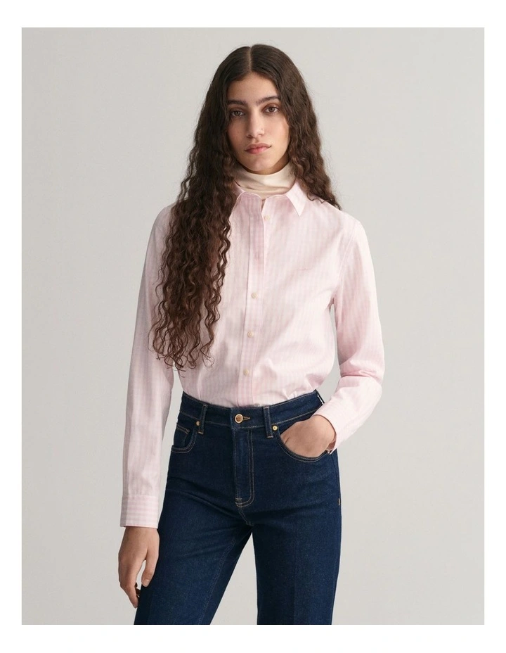 Regular Fit Gingham Poplin Shirt image 1