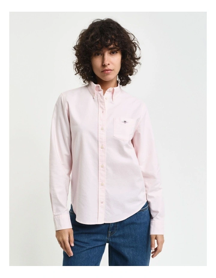 Regular Oxford Shirt in Light Pink image 1