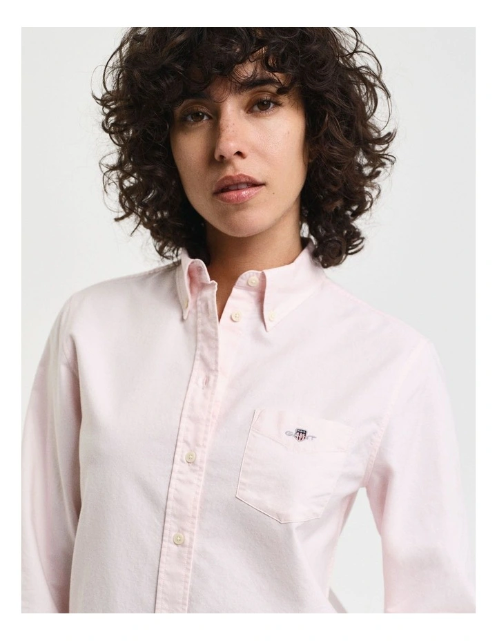 Regular Oxford Shirt in Light Pink image 6