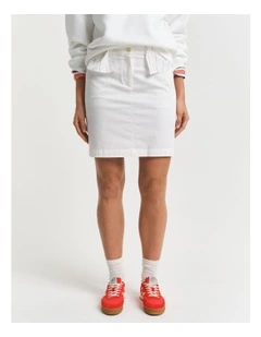 Chino Skirt in Eggshell