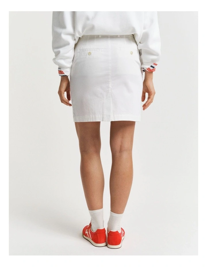 Chino Skirt in Eggshell image 2