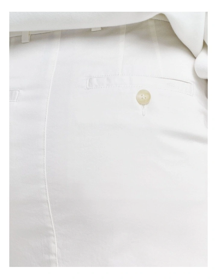 Chino Skirt in Eggshell image 4