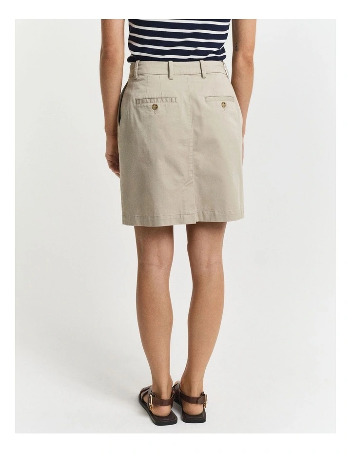 Chino Skirt in Dry Sand image 2