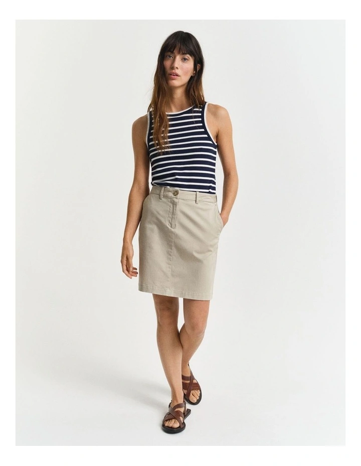 Chino Skirt in Dry Sand image 3