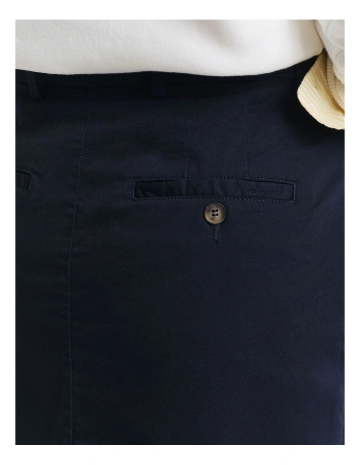 Chino Skirt in Evening Blue image 4