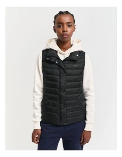 Light Down Vest in Black