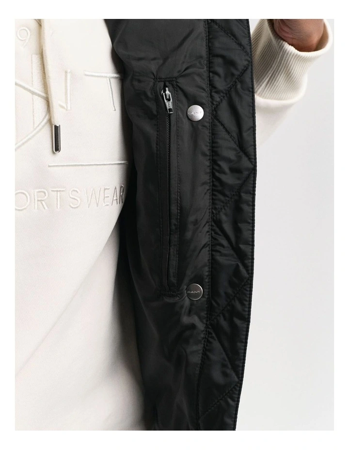 Light Down Vest in Black image 5