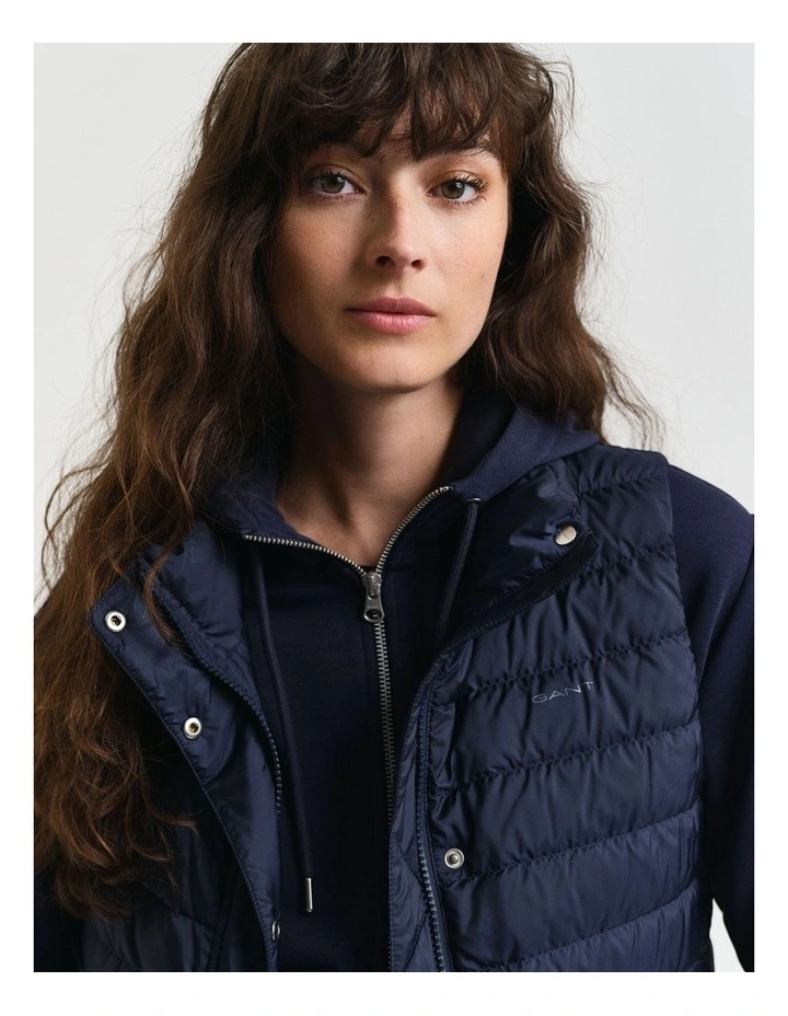 Light Down Vest in Evening Blue image 4