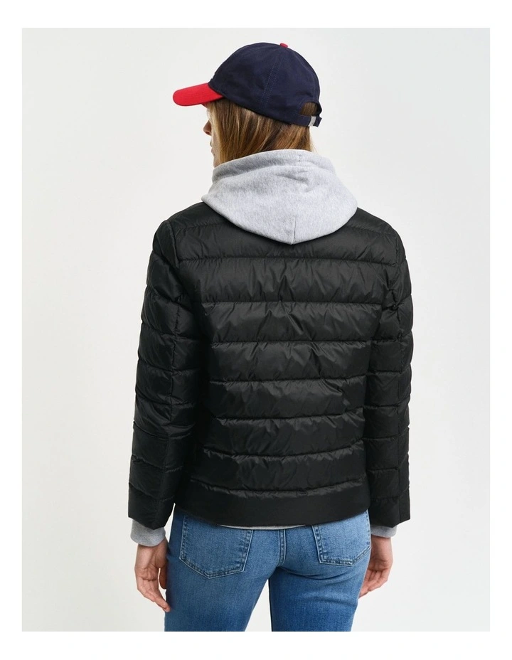 Light Down Logo Jacket in Black image 2