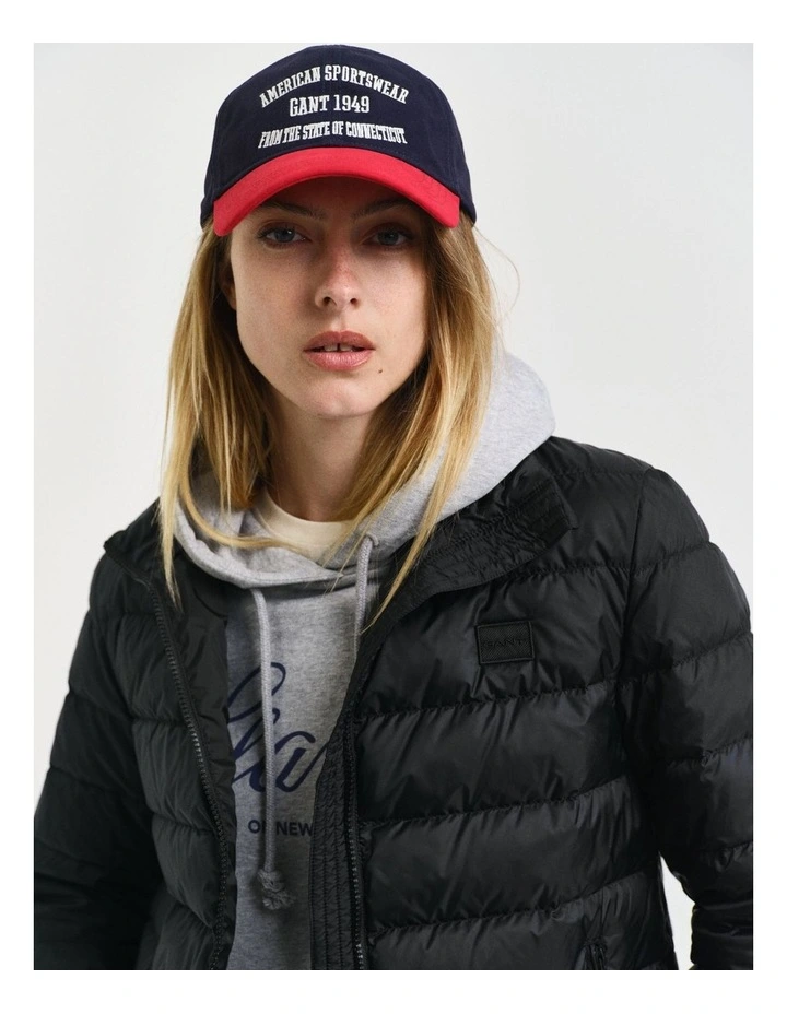 Light Down Logo Jacket in Black image 4