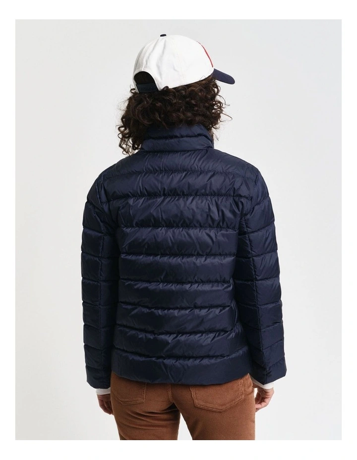 Light Down Logo Jacket in Evening Blue image 2