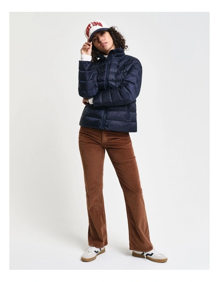 Light Down Logo Jacket in Evening Blue image 3