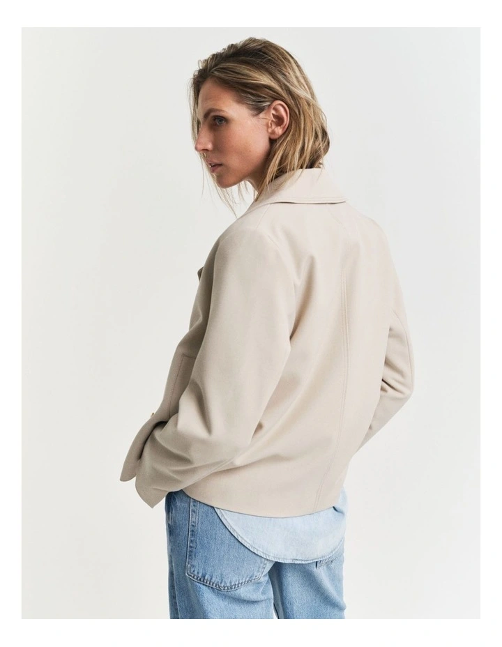 Spring Peacoat in Soft Oat image 2