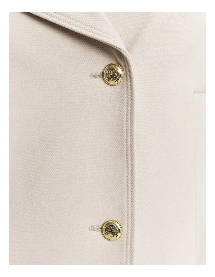 Spring Peacoat in Soft Oat image 4