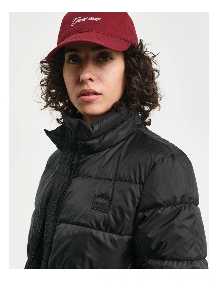 Light Down Coat in Black image 4