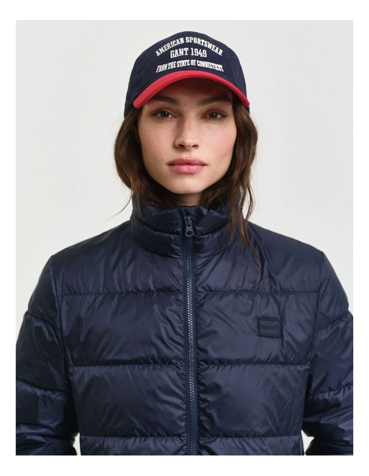 Light Down Coat in Evening Blue image 4