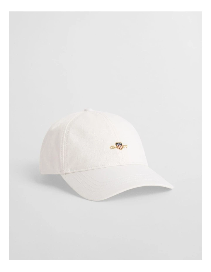 Shield Cotton Twill Cap in Eggshell image 1