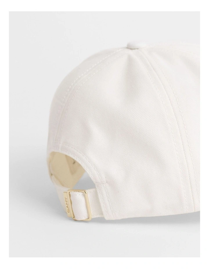 Shield Cotton Twill Cap in Eggshell image 2