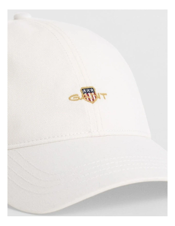 Shield Cotton Twill Cap in Eggshell image 3