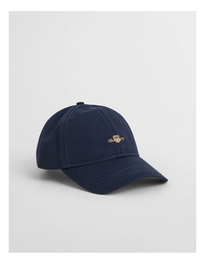 Shield Cotton Twill Cap in Marine image 1
