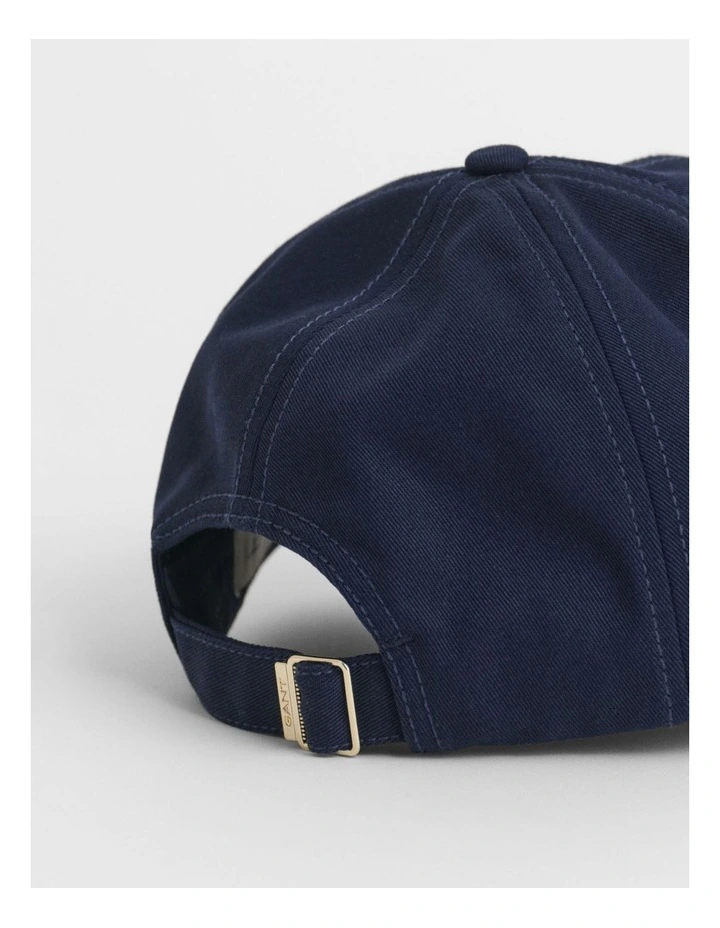 Shield Cotton Twill Cap in Marine image 2