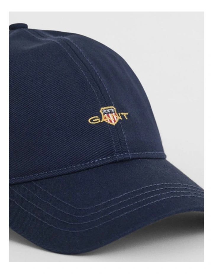 Shield Cotton Twill Cap in Marine image 3