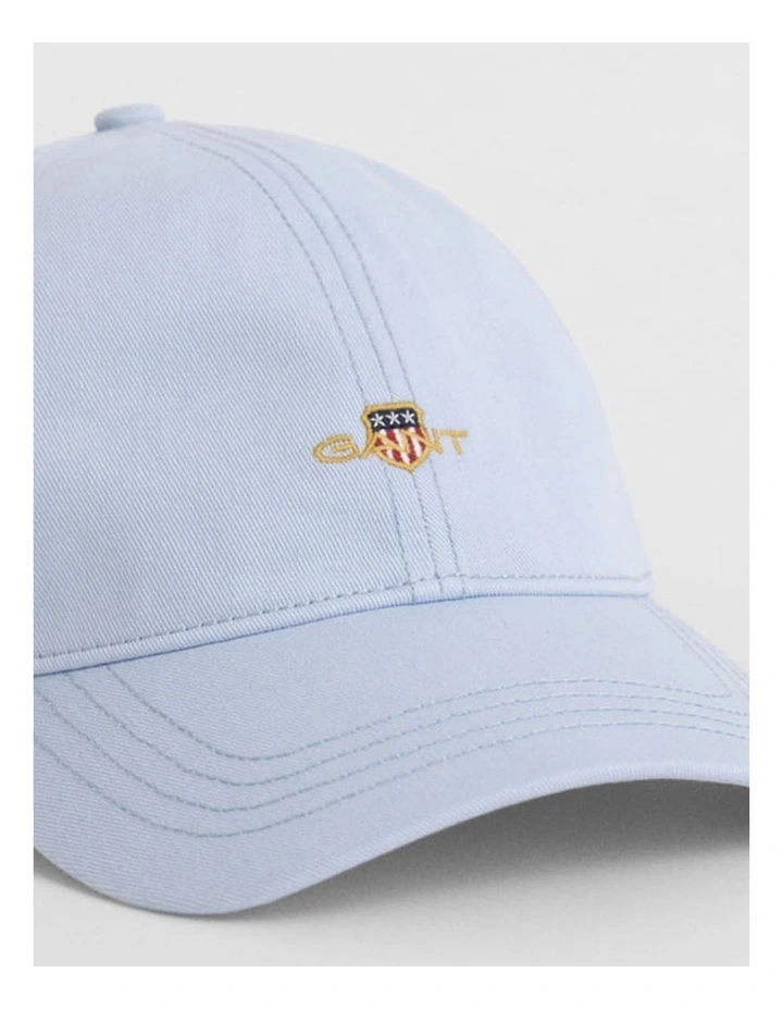 Shield Cotton Twill Cap in Fresh Blue image 3
