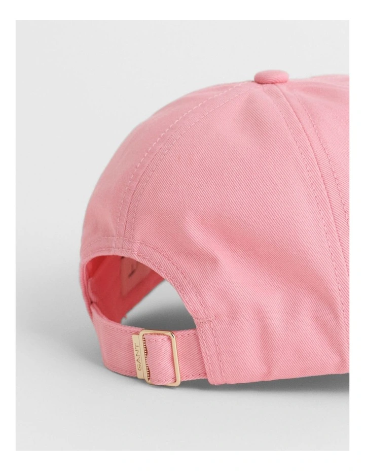 Shield Cotton Twill Cap in Geranium Pink image 2