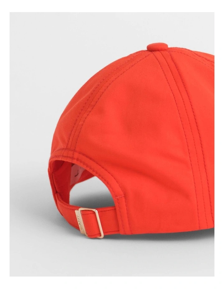 Anchor Satin Cap in Orange Red image 2