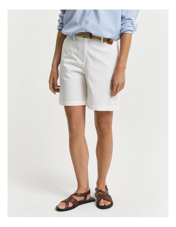 Chino Shorts in Eggshell image 1