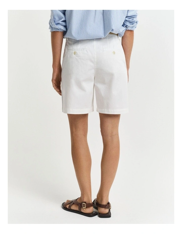 Chino Shorts in Eggshell image 2