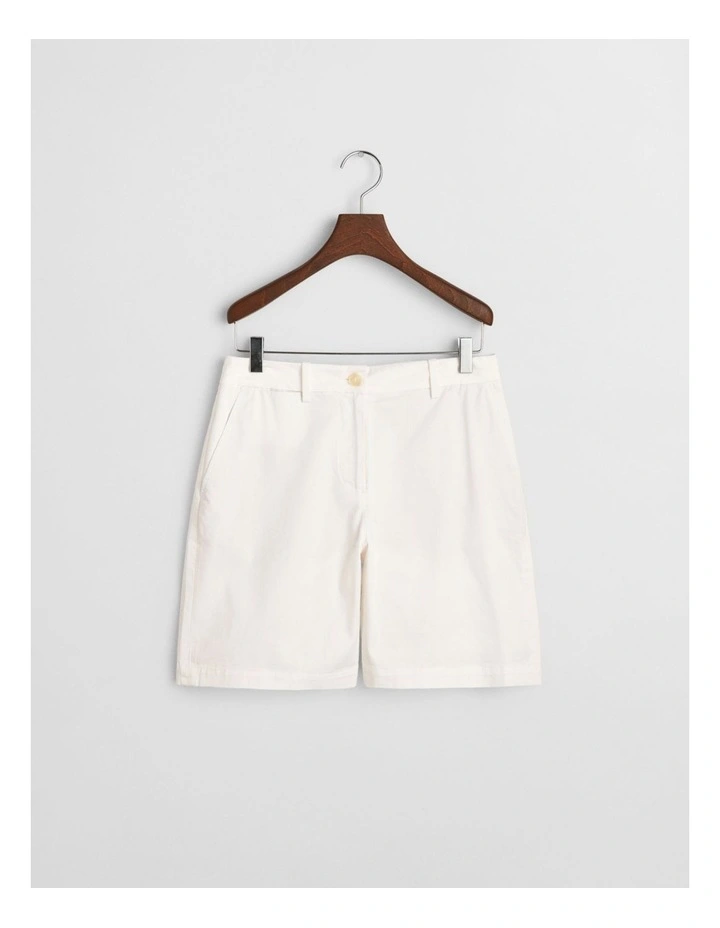 Chino Shorts in Eggshell image 4