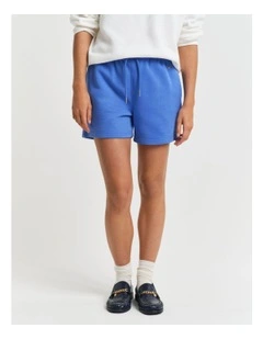 Regular Fit Shield Shorts in Perfect Blue