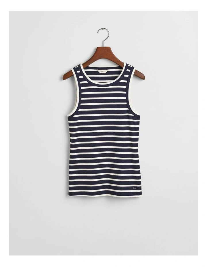 Striped Tank Top in Evening Blue image 4
