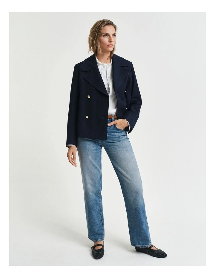 Regular Fit Linen Shirt in White image 4