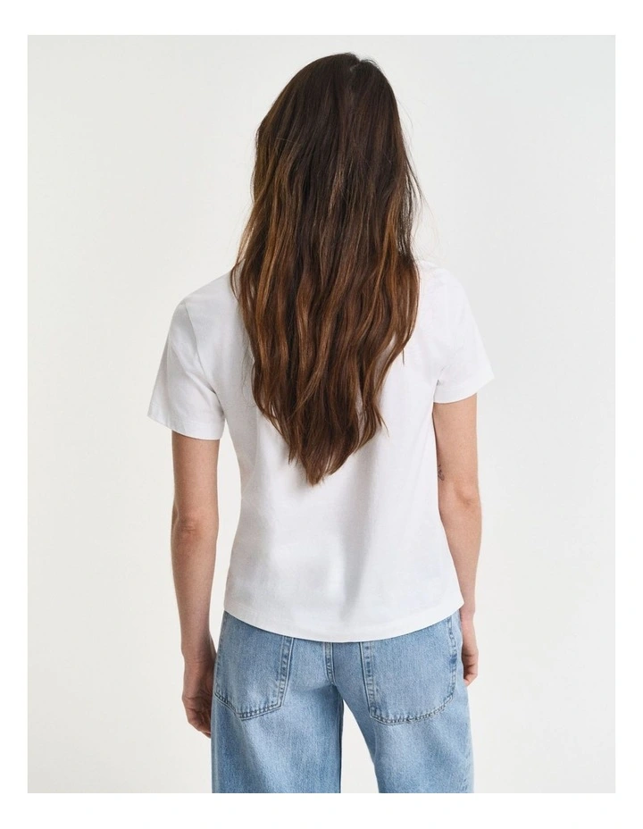 Archive Shield T-shirt in White image 2