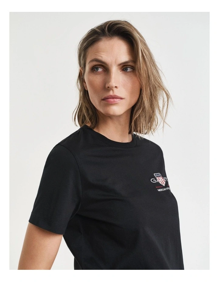 Archive Shield T-shirt in Black image 4