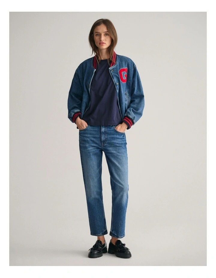 Shield Long Sleeve T-Shirt in Evening Blue image 3