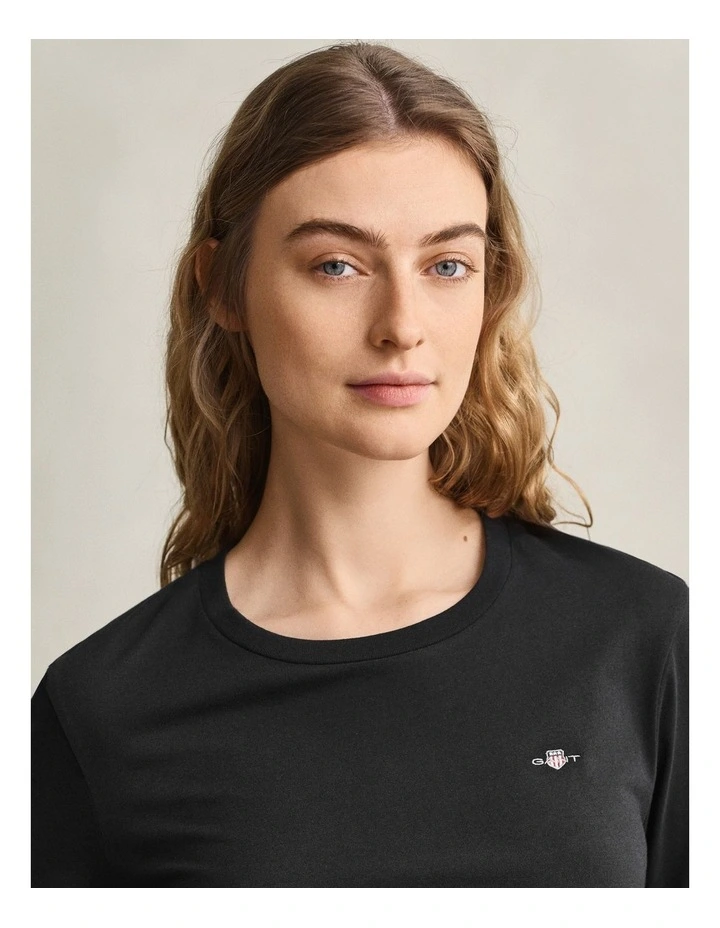 Shield Long Sleeve TinShirt in Black image 4