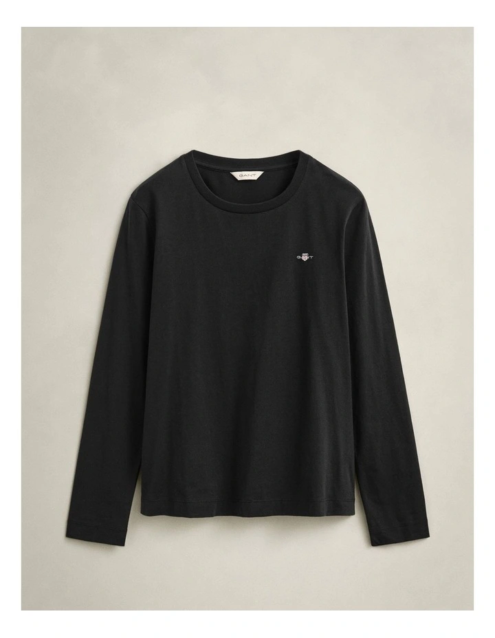 Shield Long Sleeve TinShirt in Black image 5