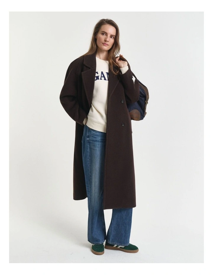 Graphic Crew Neck Sweatshirt in Cream image 3