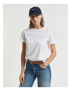 Tonal Shield T-shirt in White