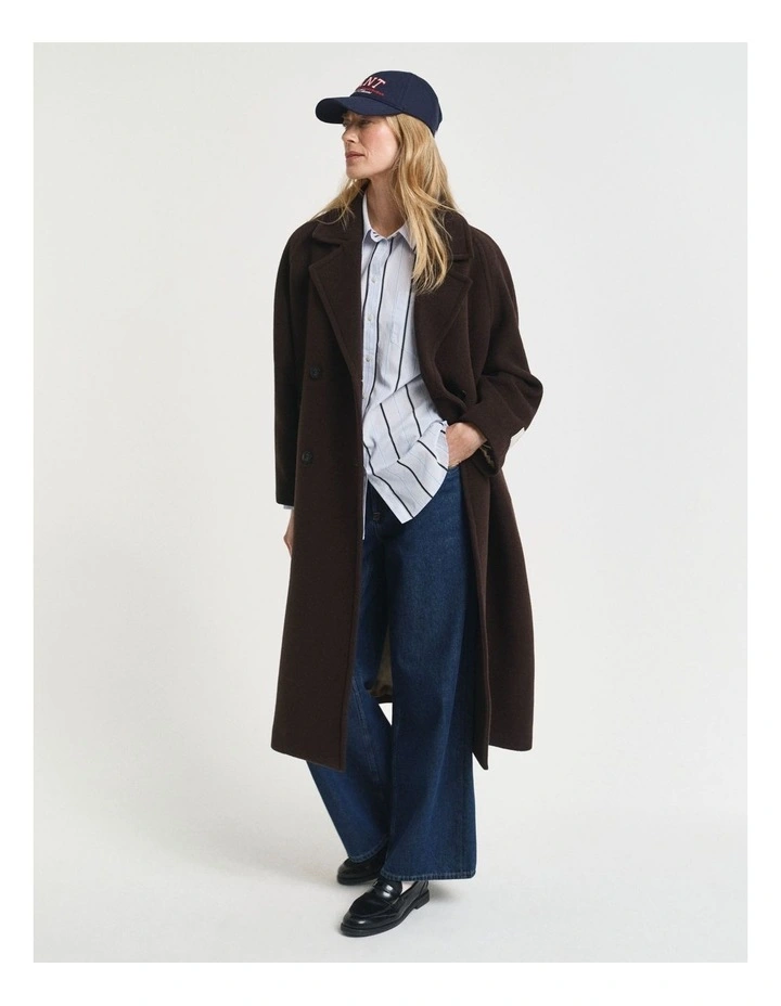 Relaxed Fit Classic Striped Poplin Shirt in Light Blue image 3