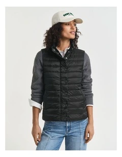 Light Down Vest in Black