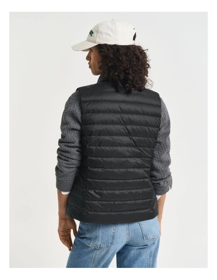 Light Down Vest in Black image 2