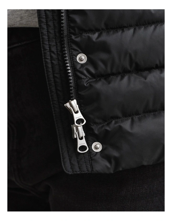 Light Down Vest in Black image 4