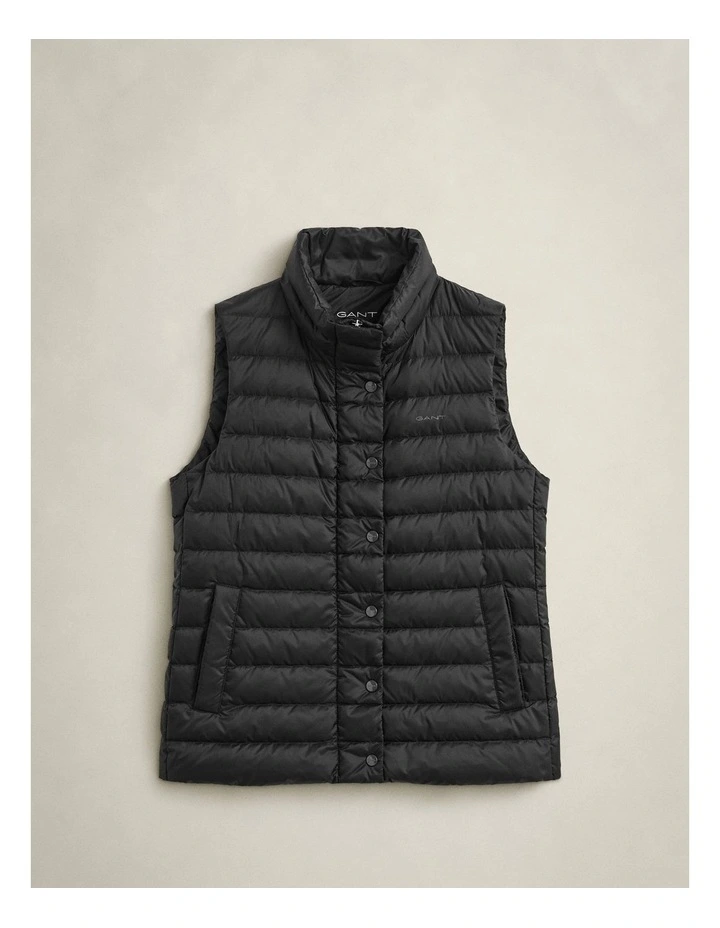 Light Down Vest in Black image 5