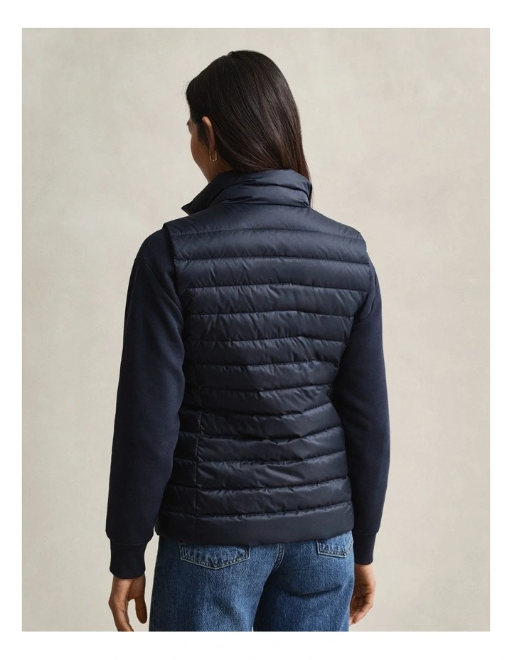 Light Down Vest in Evening Blue image 2